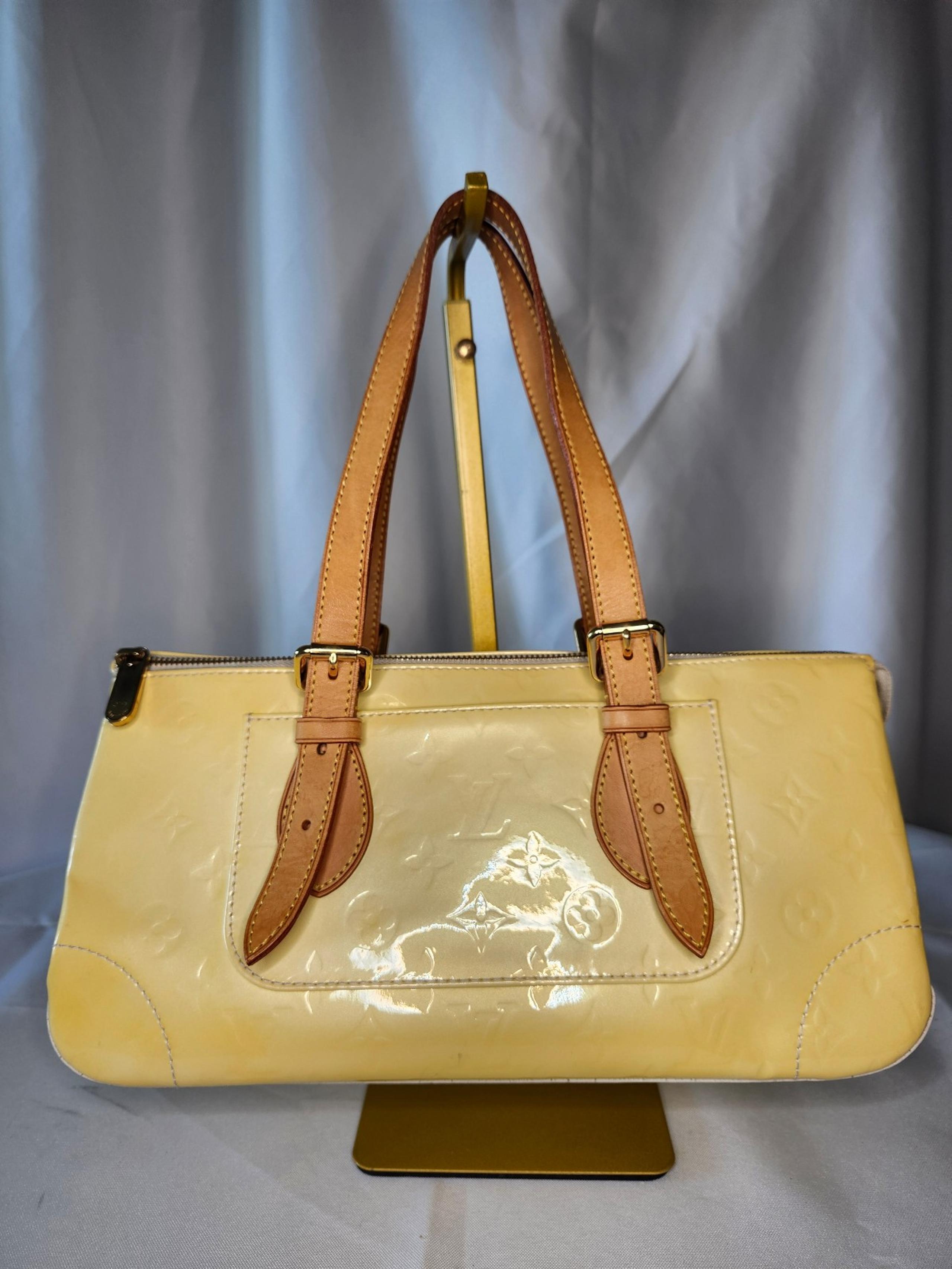 Authentic Louis Vuitton Monogram Rosewood Avenue Yellow Vernis