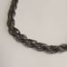 Miriam Haskell Vintage Chain Necklace with Faux Pearl Flower Clasp and Extender
