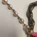 Miriam Haskell Vintage Chain Necklace with Faux Pearl Flower Clasp and Extender
