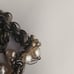 Miriam Haskell Vintage Chain Necklace with Faux Pearl Flower Clasp and Extender