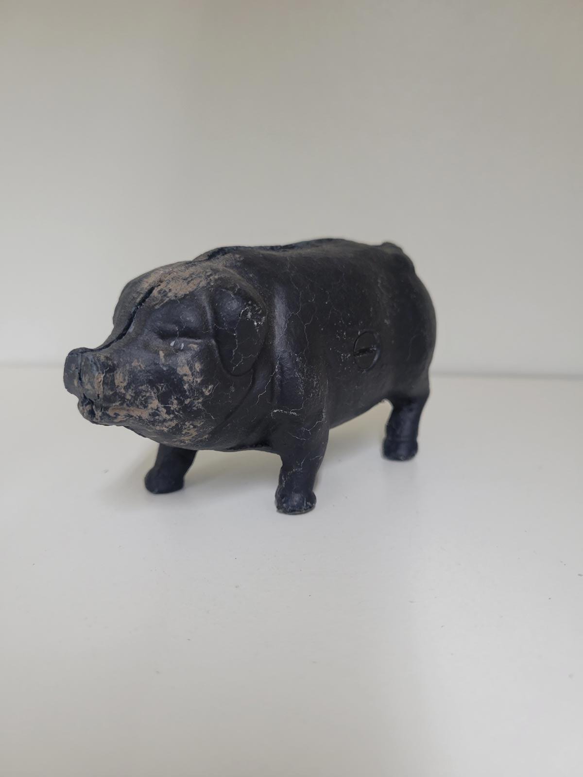 Antique Piggy Bank - Cast Iron Design
