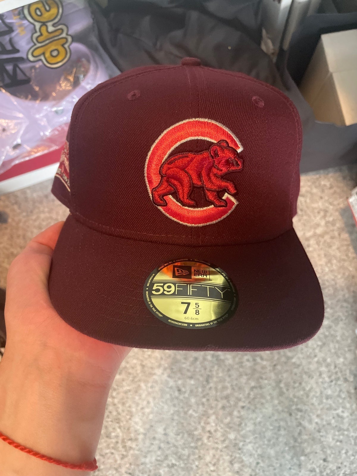 7 5/8 NEW ERA Fitted Red/Lava red
