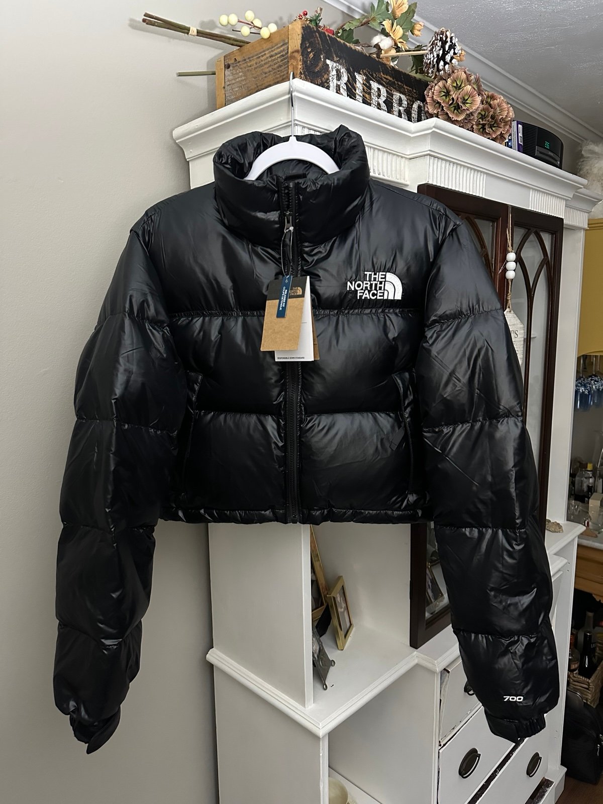 The North Face 700 Nuptse Short Shiny Women’s puffer jacket