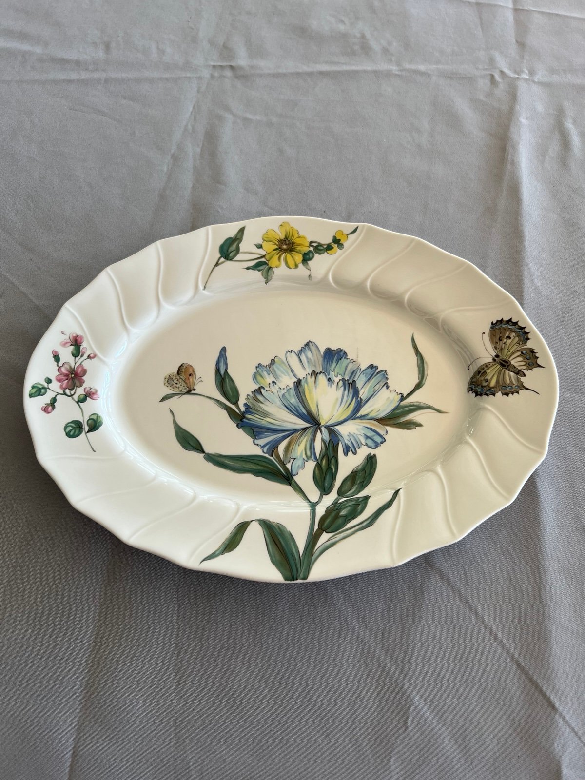 Vintage Villeroy and Boch Bouquet Large 14” Oval Serving Platter