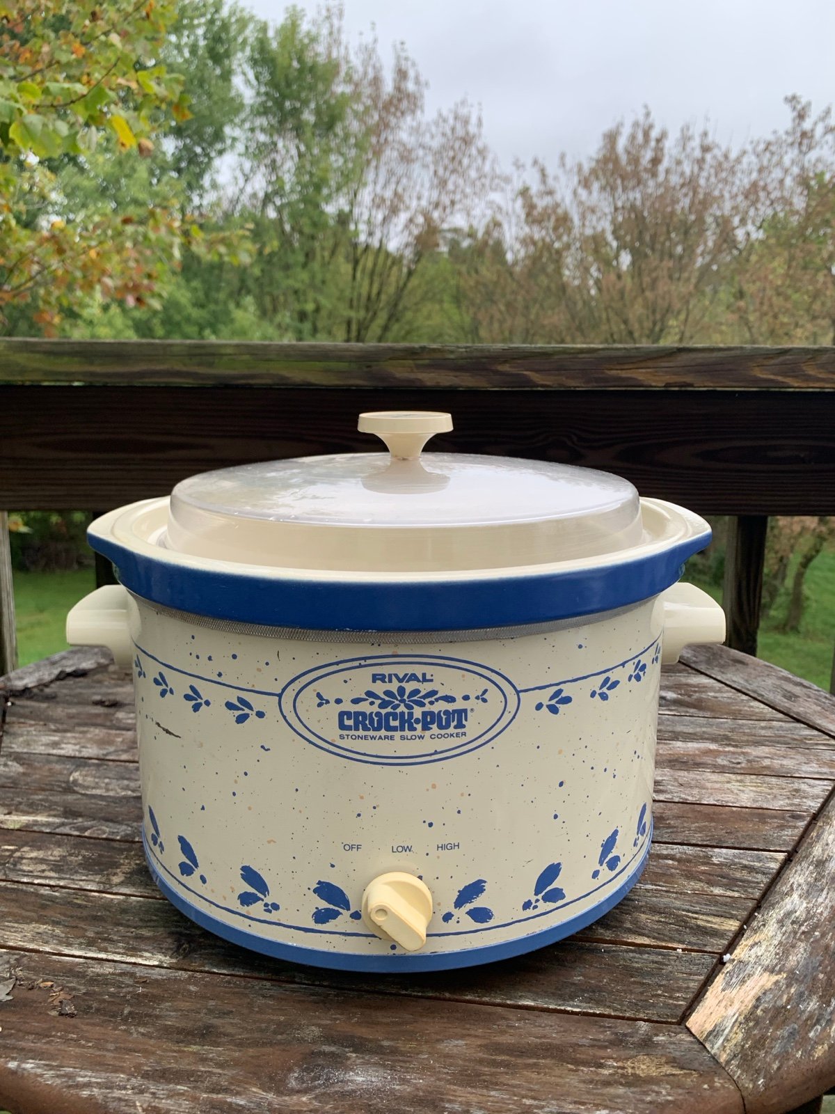 Vintage Rival Stonewar Cookware Slowcooker Croc Pot 1980s