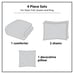 Solid Comforter Set, King 4-Piece