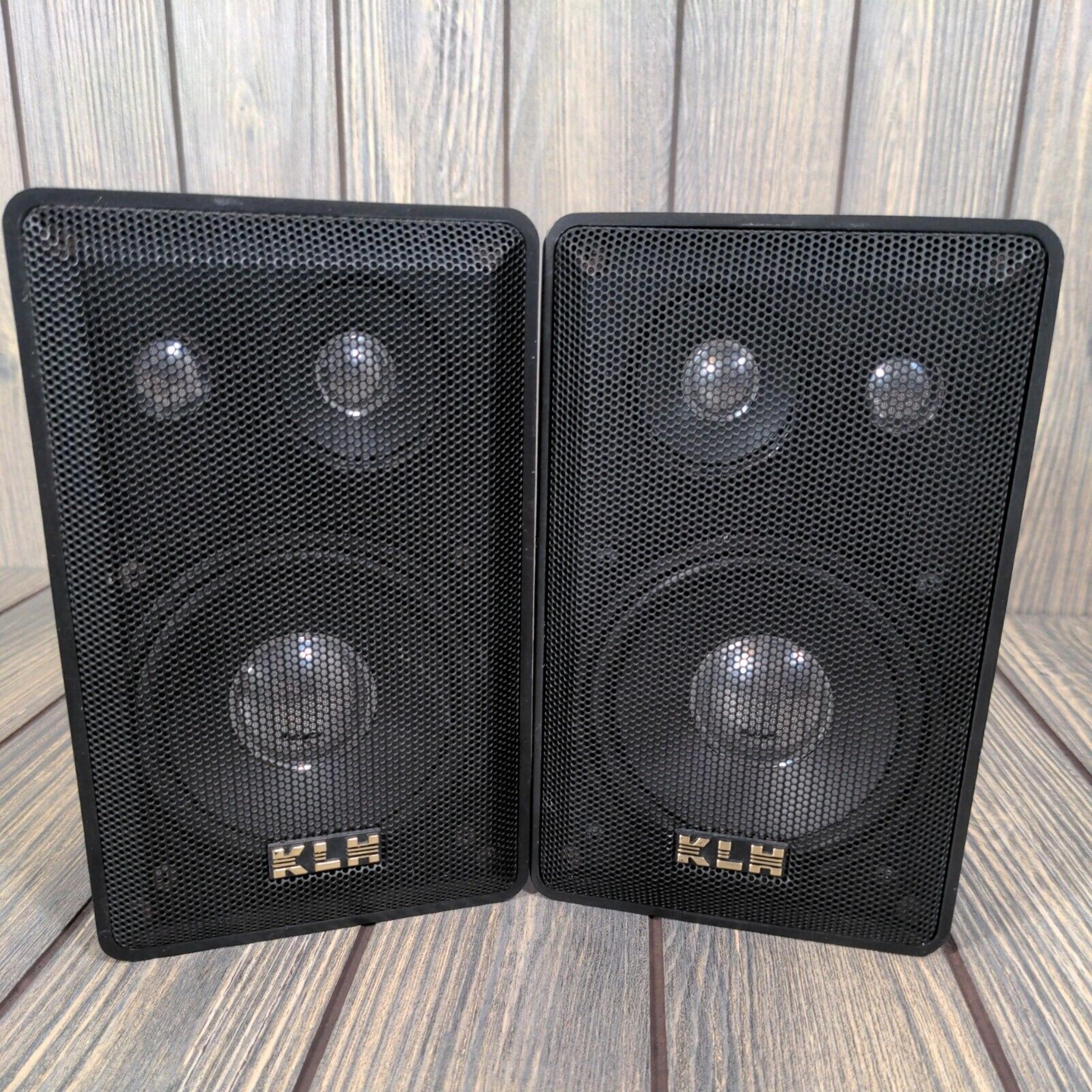 KLH Linear Dynamics 403 Bookshelf Wall Mount Stereo Speakers 40 Watt Set of 2