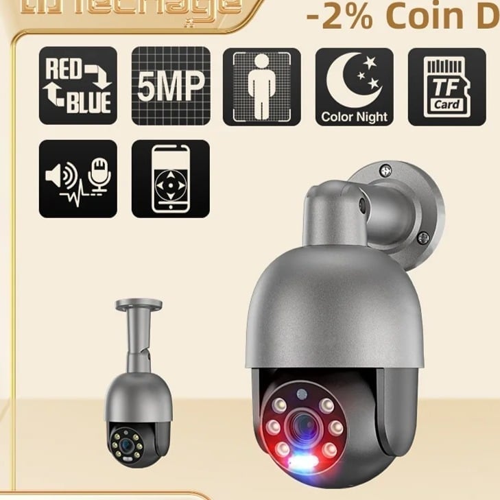 4K 8MP PTZ Security POE IP Camera CCTV Surveillance Video Camera Outdoor
