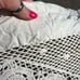 Vintage Crochet Flower and Tassel Window Valences Boho Cottagecore SET 4 6’x20”