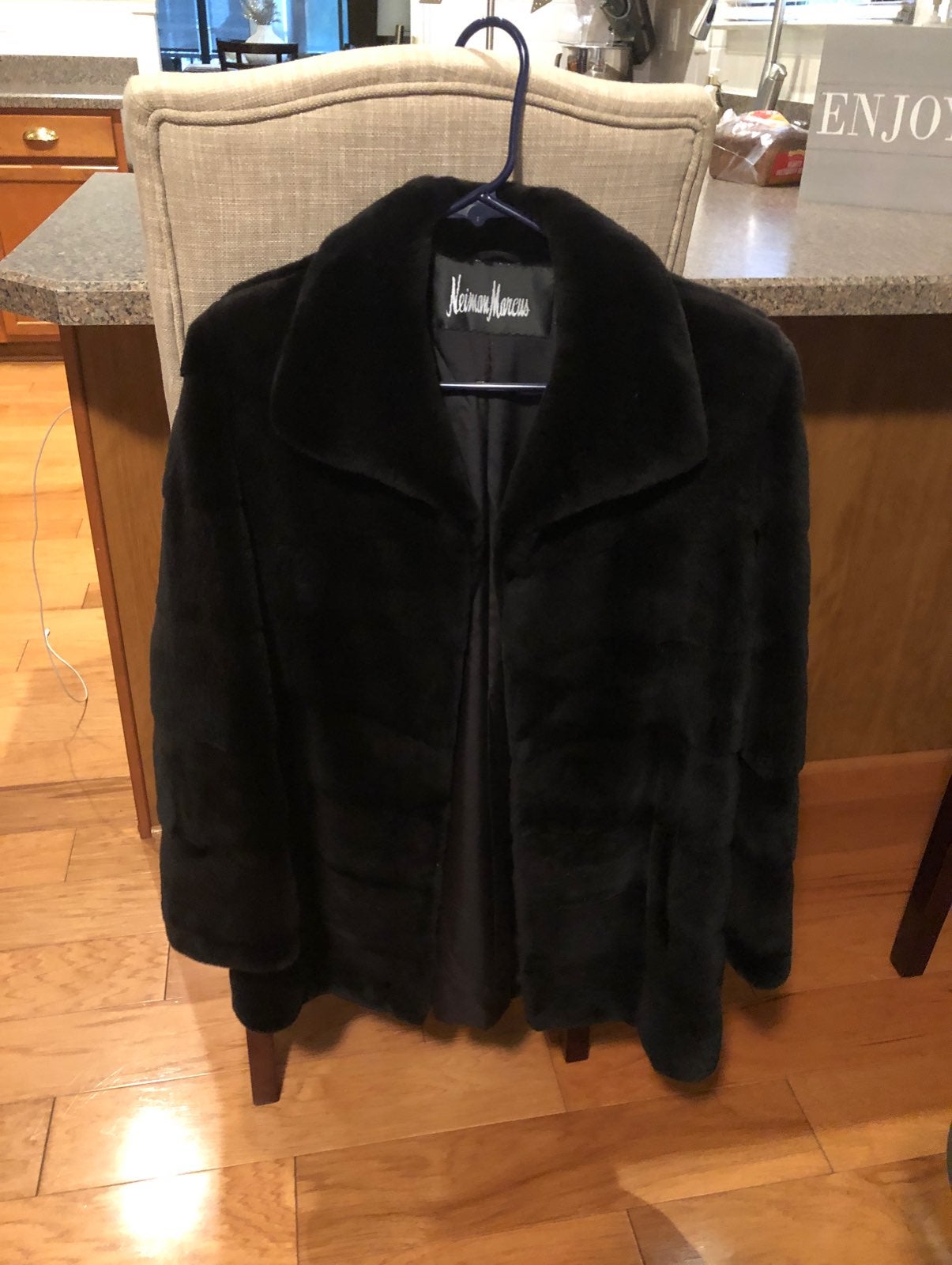 sheared mink 100% real fur coat