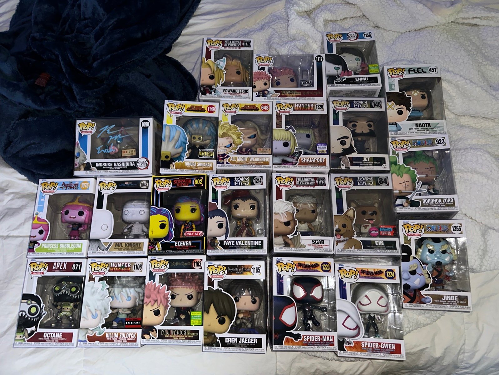 Funko Pop Lot Anime/Marvel/Games