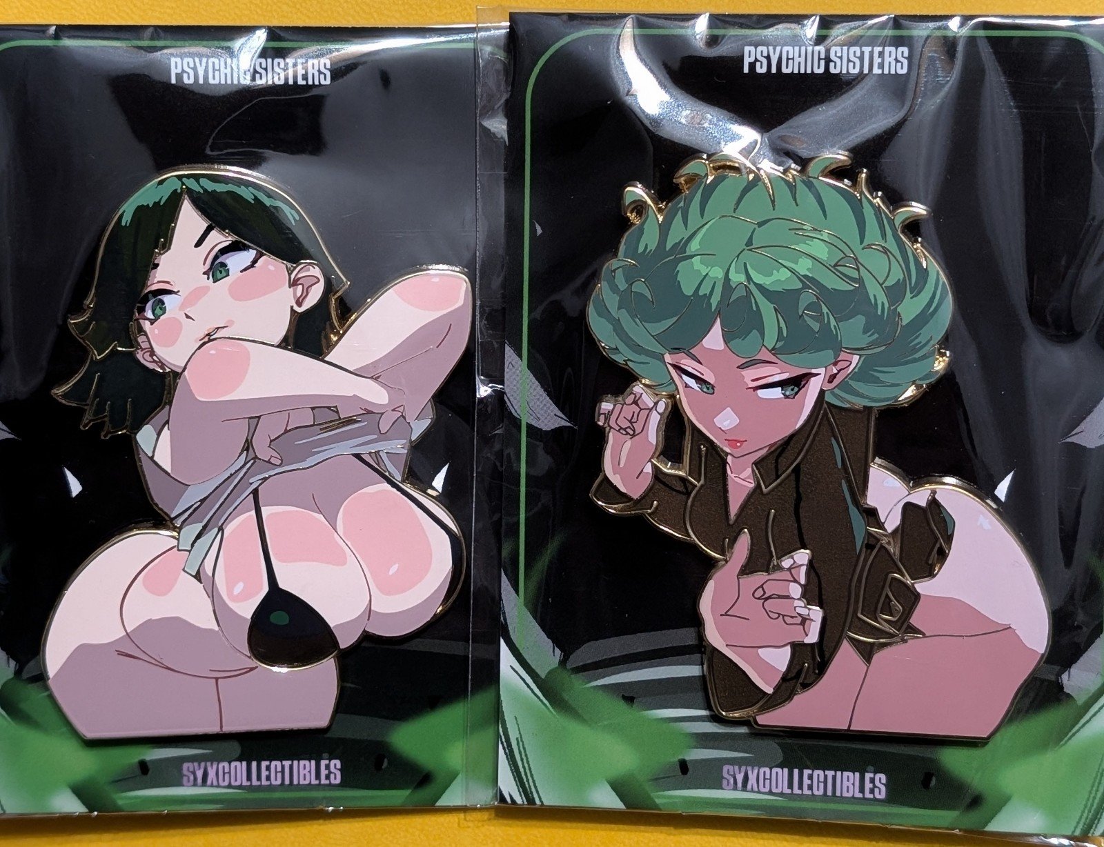 One Punch Man Fubuki & Tatsumaki pin set