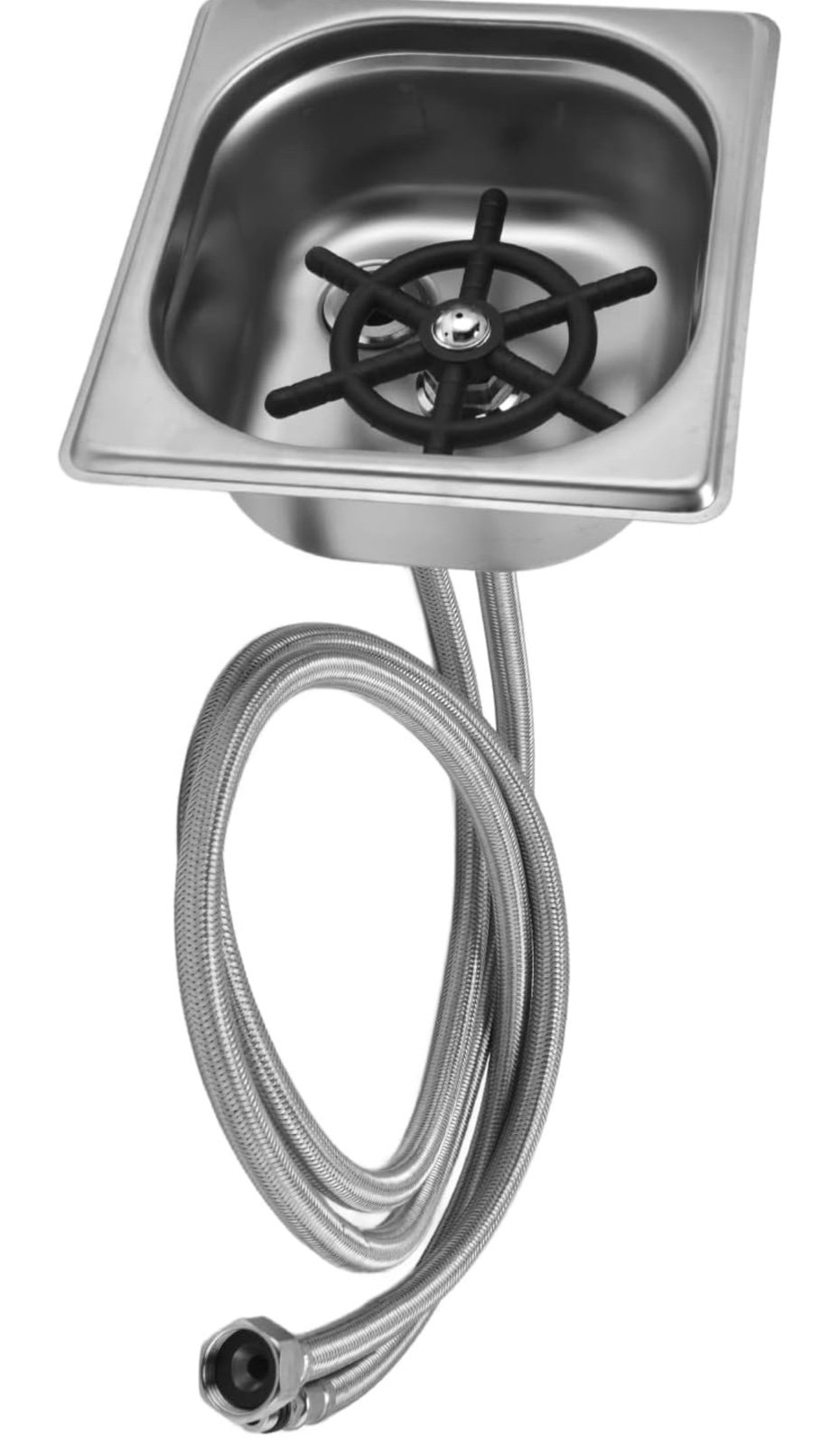 Mumusuki Cup Washer, Metal Kitchen Sink Glass Rinser Automatic Faucet Glass Rins
