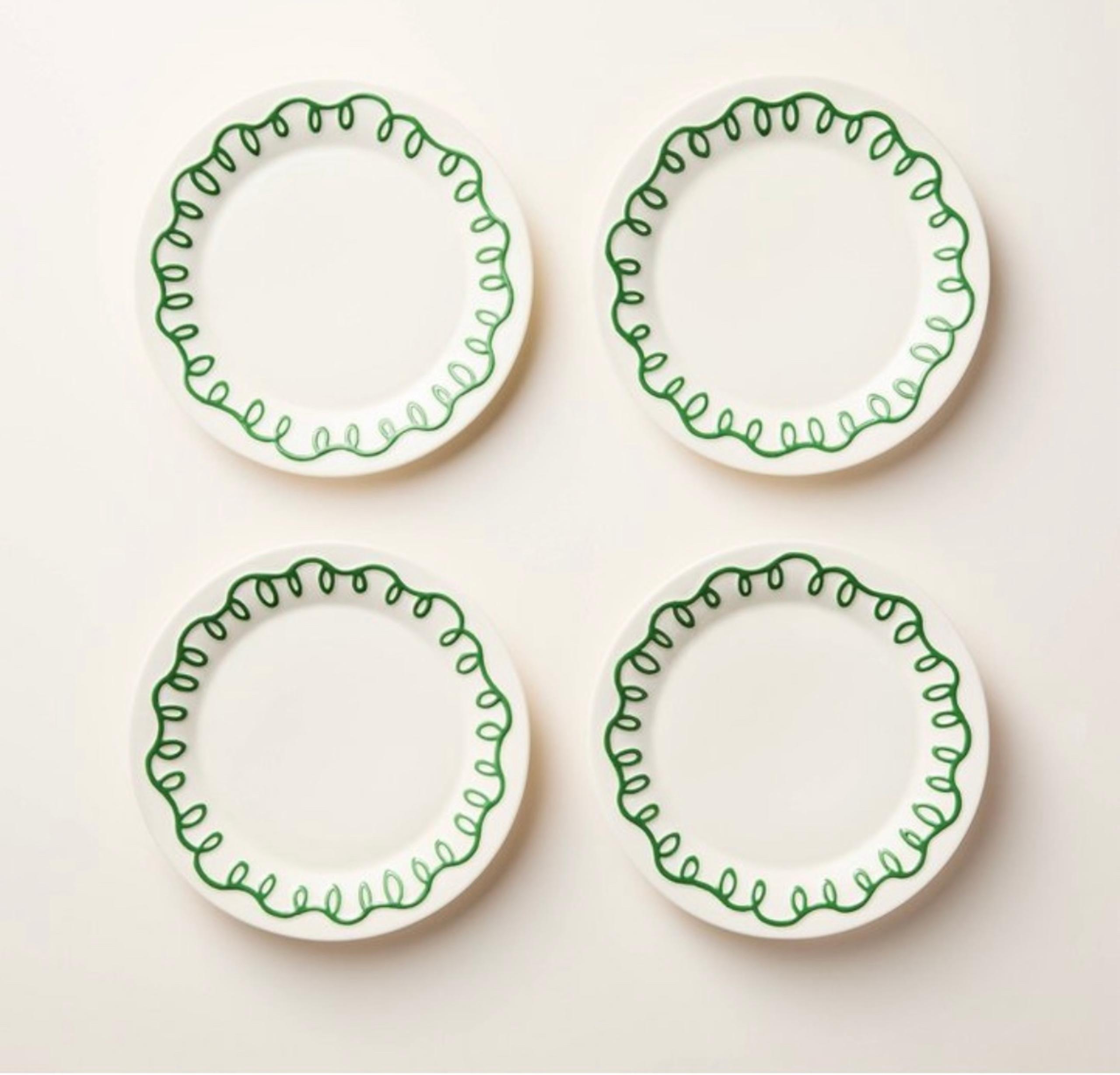 Ceramic Dessert Plates Cream/Green
- Kate Spade New York - 4 ct. - Sold Out
