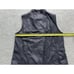 VINCE PAPER LEATHER VEST JACKET COAL BLACK ASYMMETRIC SZ L Retail 795