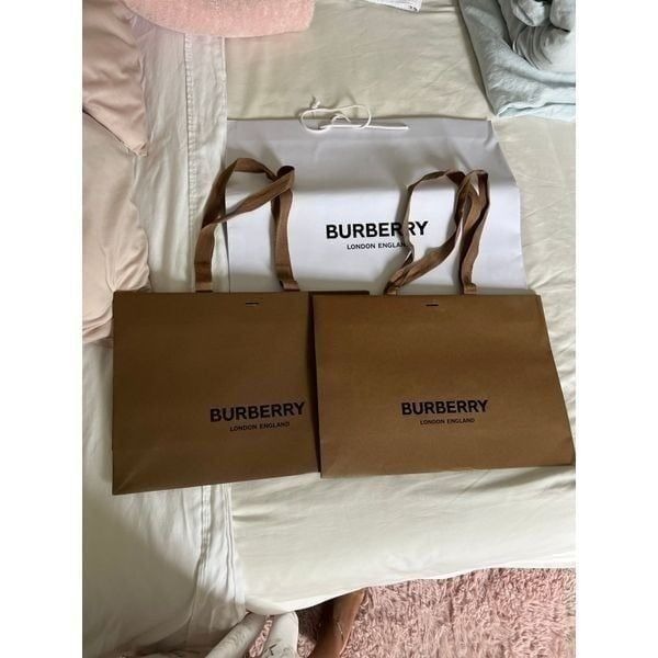 Bundle of 3 Burberry Shopping Bags Empty