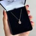 Kay Jewelers Pink Diamond Pendent Necklace Sterling Silver Chain