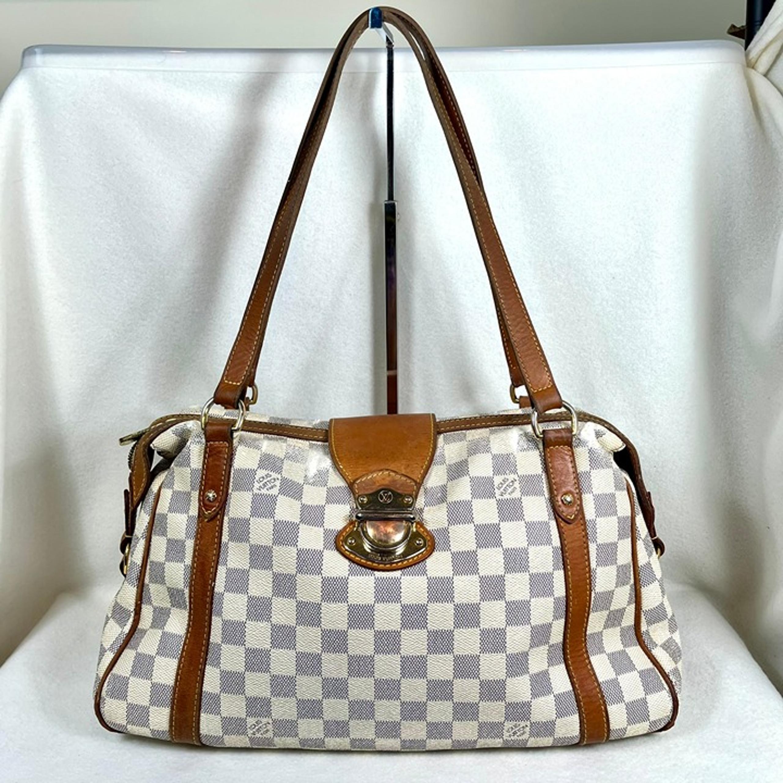 Authentic 2012 Louis Vuitton Damier Azur Stresa MM $1800 Shoulder Bag