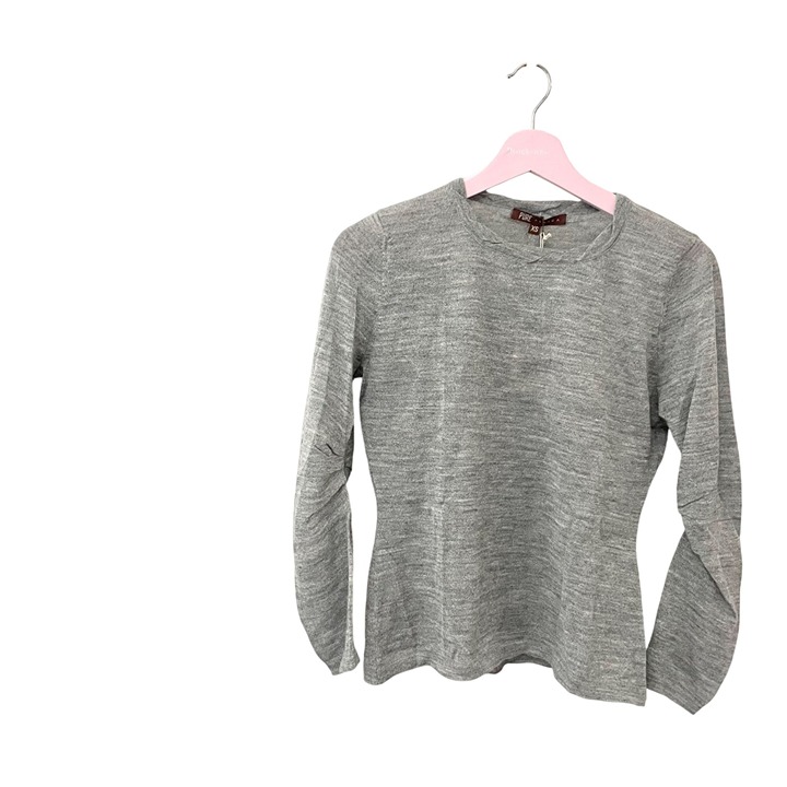 NWT PURE Alpaca Grey Long Sleeve Sweater Size XS