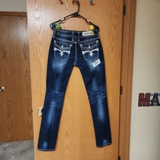 Rock revival jeans women 29x33 great condition number 1259