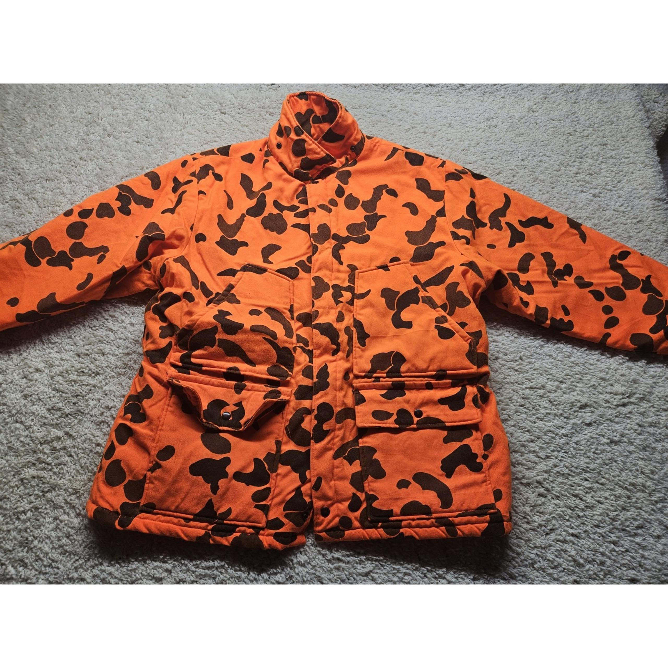 Walls Blizzard Pruf Orange Camo Hunting Jacket Insulated Men's Size 2XL