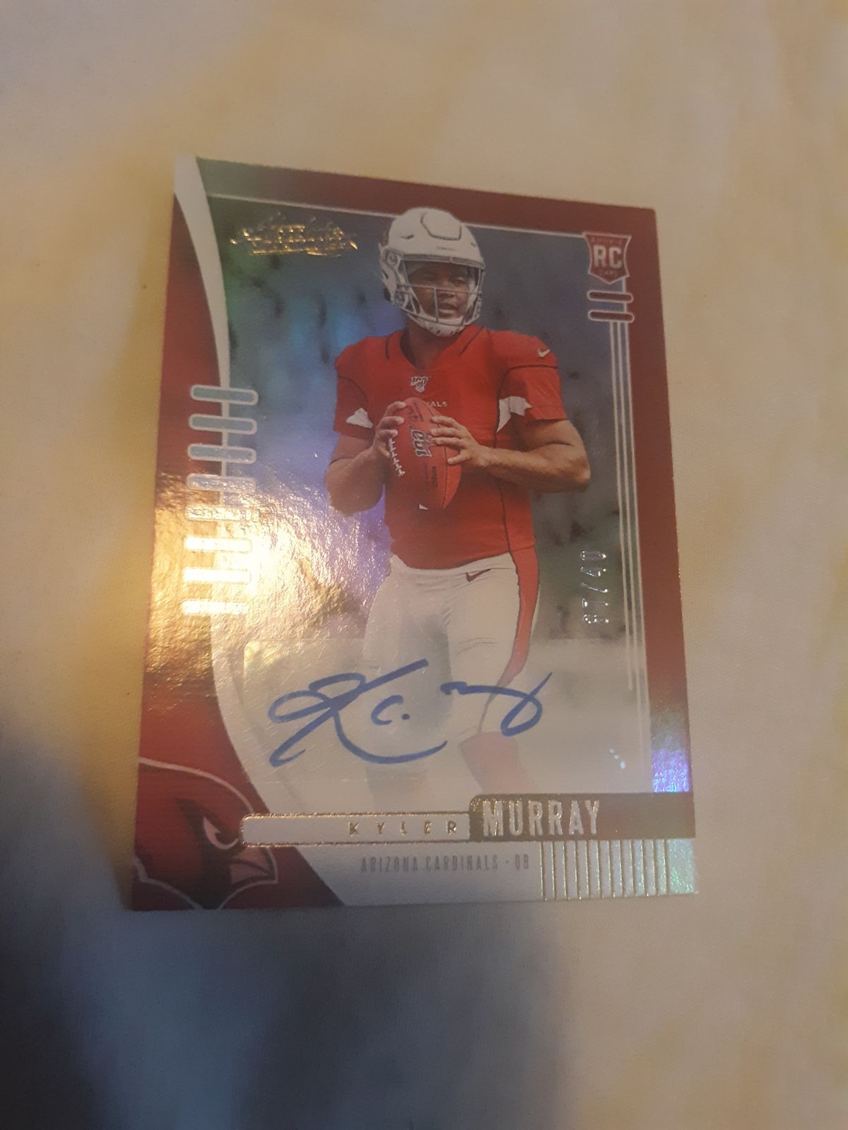 2019 absolute football buy Panini Kyler
