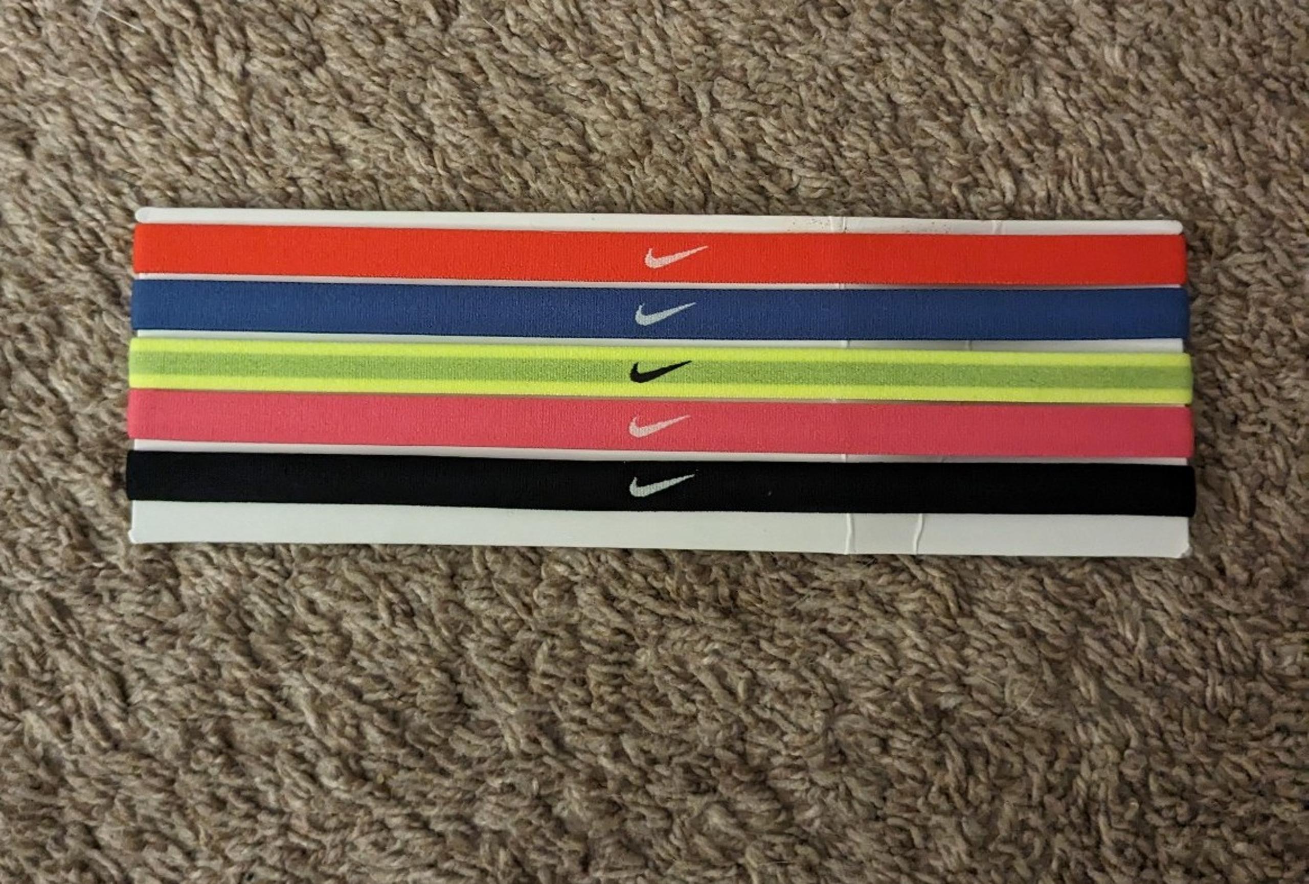 Brand New Nike Girls' Swoosh Sport 2.0 Headbands – 6-Pack