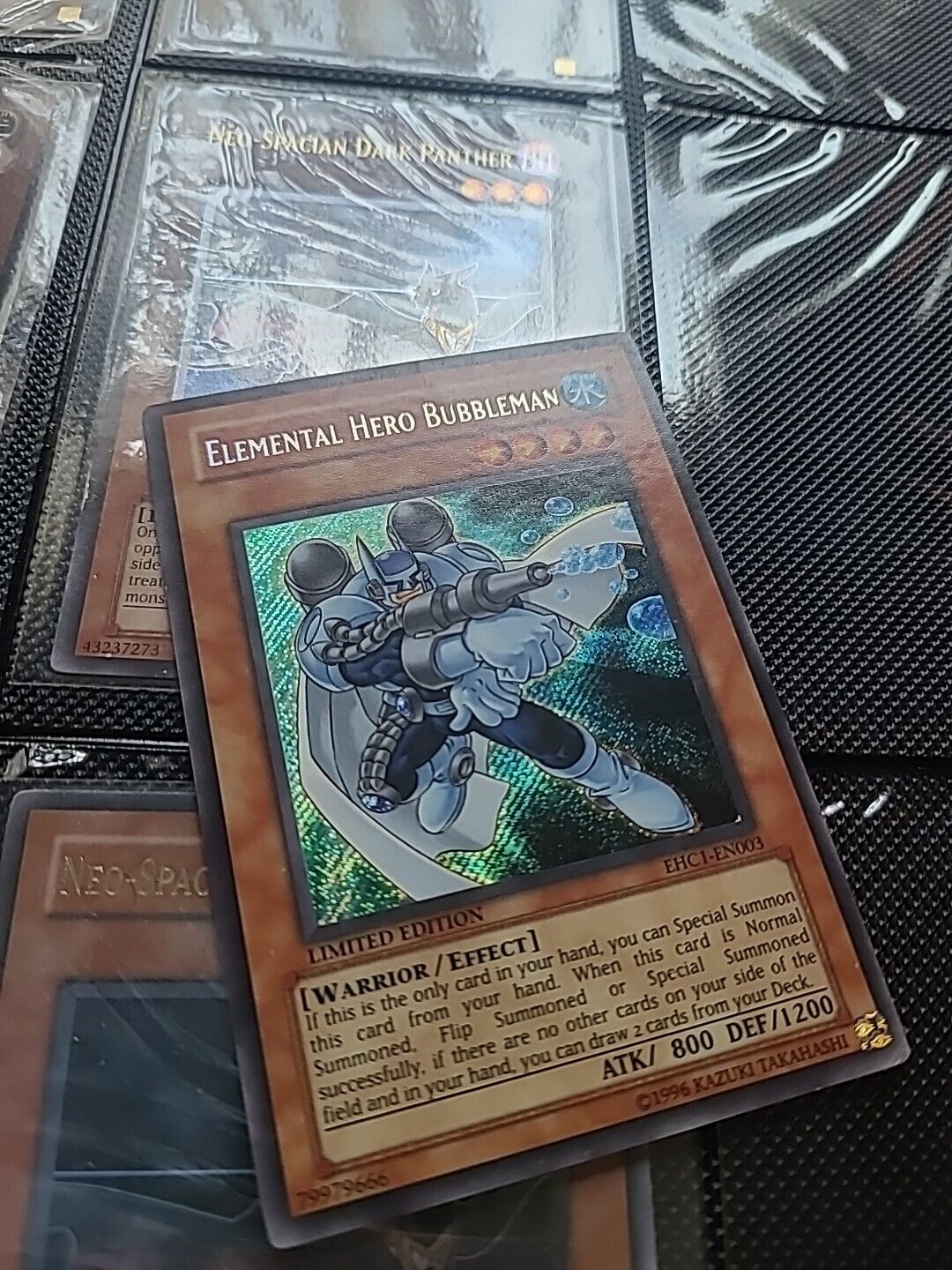 Yugioh Elemental Hero Bubbleman EHC1-EN003 Secret Rare
