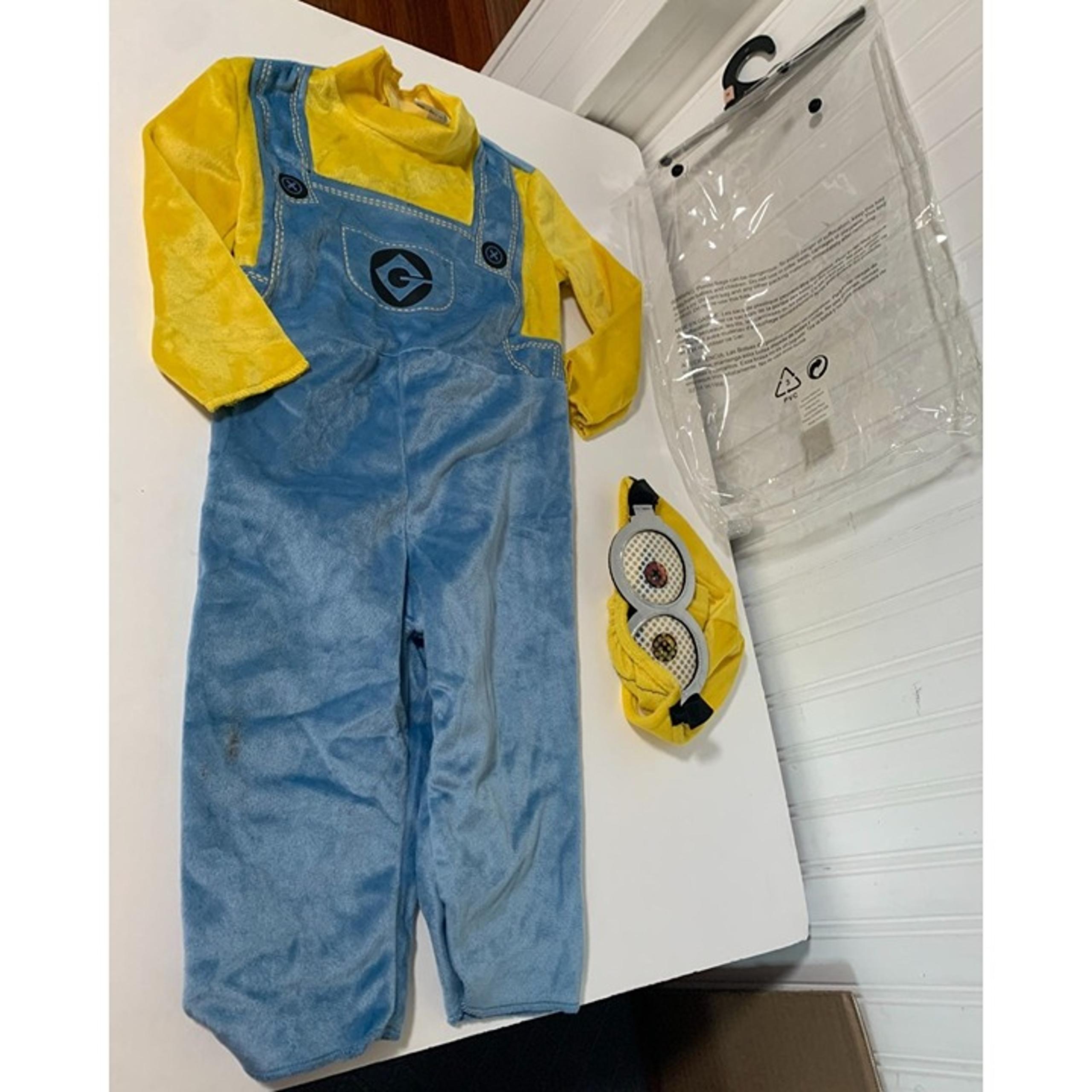 Despicable Me Toddler Size 2T Minions Disguise Bob Costume Dress Up Halloween Ju