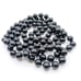 Basic Black Beaded Necklace Vintage Strand, Flapper Length Lucite Beads