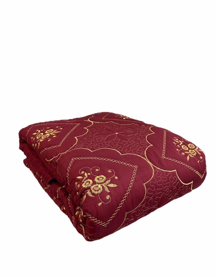 King size embroidery bedspread 3 pc set