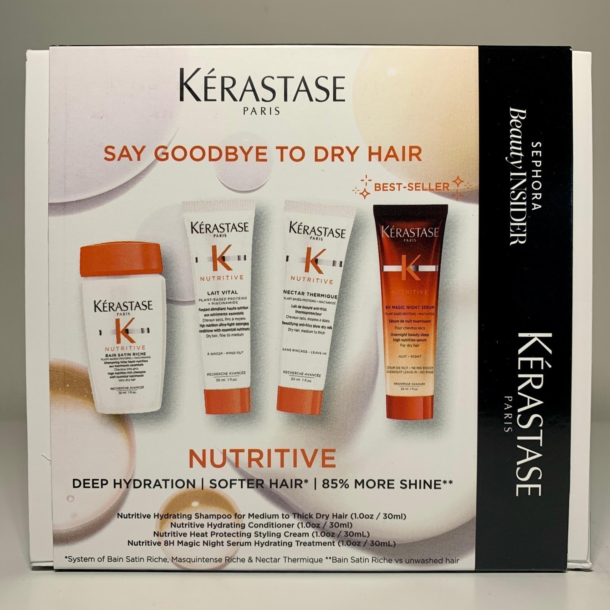 Kerastase Nutritive Shampoo & Conditioner & 8H Magic & Styling 1oz Each Set