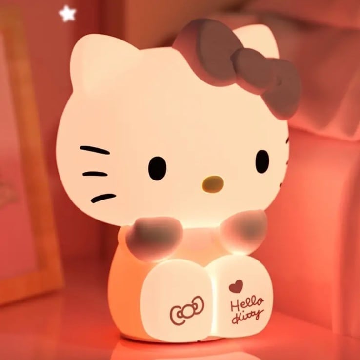 *NEW Sanrio Hello Kitty Silicone Soft Touch Rechargeable Night Light w/ Remote