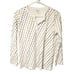 Roller Rabbit X Peloton Size Small White Printed Henley Pajama Top