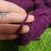 DONEGAL TWEED 100% pure wool plum purple dyed yarn
