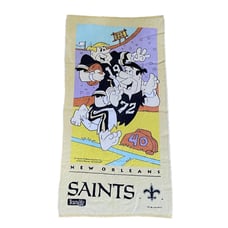 Vintage The Flintstones New Orleans Saints Towel