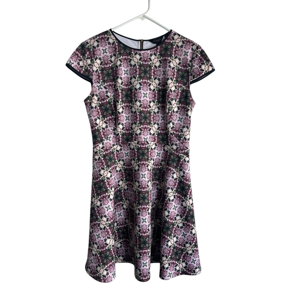 Ted baker London skirt flower design Dress RN95229 CA25459 Size 4
