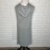 CABI #5412 Knit Hoodie Vest Long Cardigan Sweater Sleeveless Gray Size S