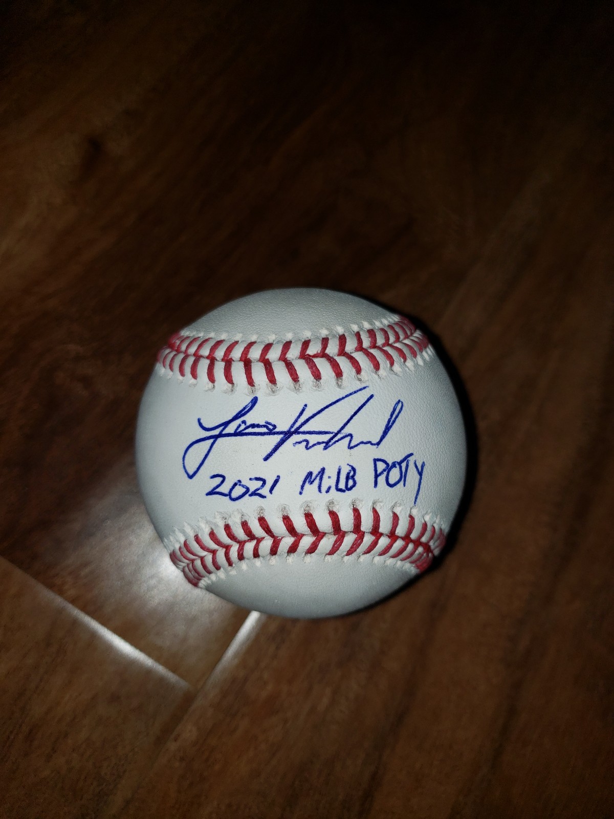 Louie Varland signed baseball