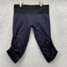 Lululemon Leggings 10* Purple Black Chevron Ruched Capri Cropped Stretch Women's