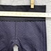 Lululemon Leggings 10* Purple Black Chevron Ruched Capri Cropped Stretch Women's