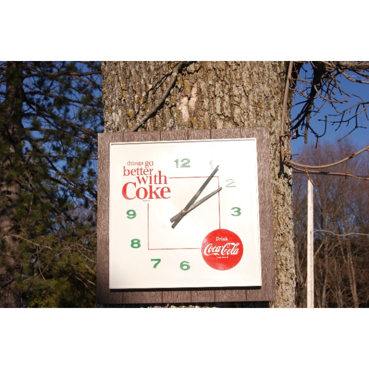 Vintage 1960s Coca Cola Clock Everything Goes Better With A Coke