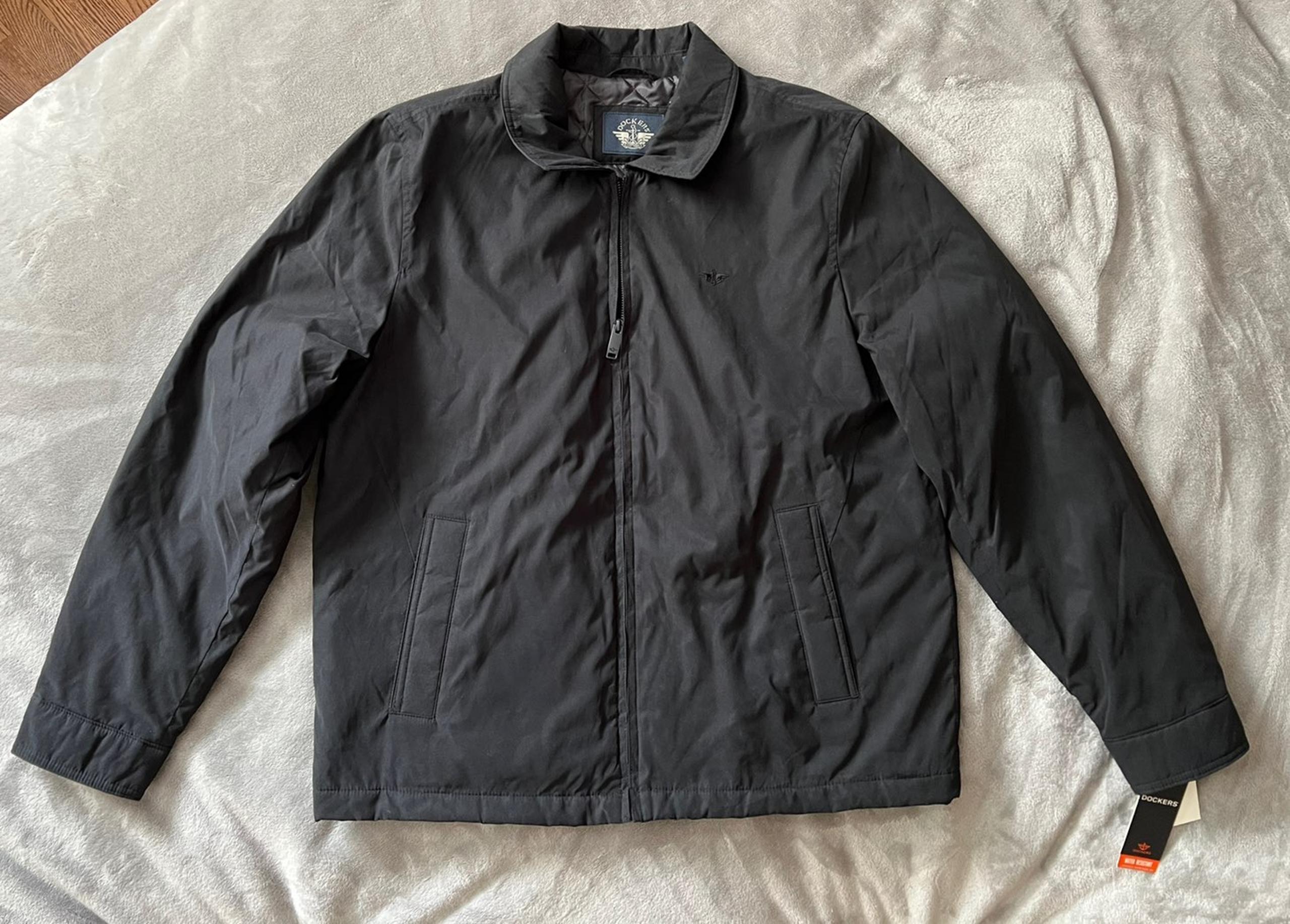 Dockers Mens Water Resistant Golf Jacket Bomber Size Large MSRP $150