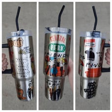 40oz Friends Tumbler With Handle