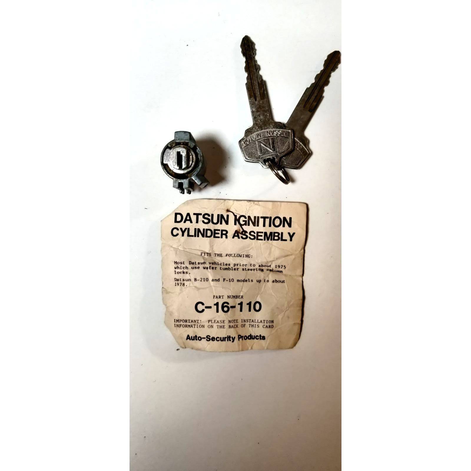 datsun c-16-110 cylinder and lock set