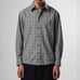 NWT NN07 No Nationality Hans Shirt Gray Grey Check Plaid Button Front Sz M