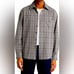 NWT NN07 No Nationality Hans Shirt Gray Grey Check Plaid Button Front Sz M