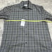 NWT NN07 No Nationality Hans Shirt Gray Grey Check Plaid Button Front Sz M