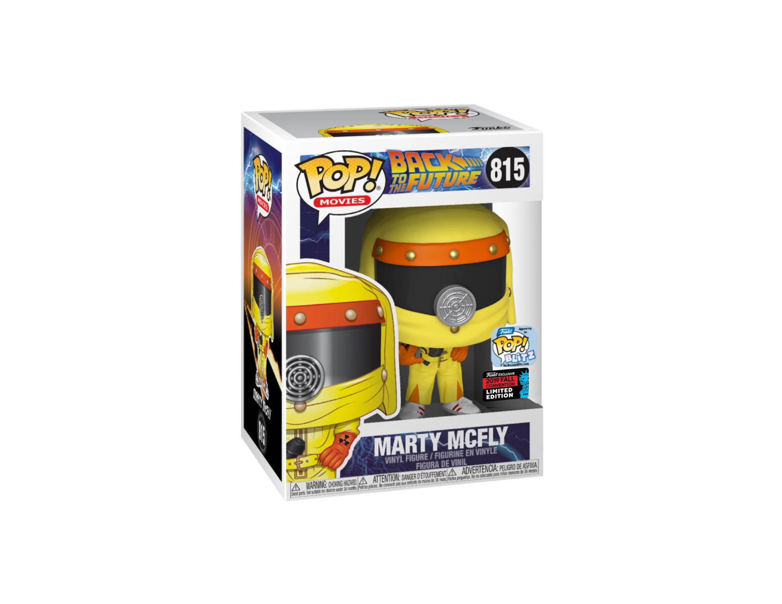 Funko POP! Marty McFly Anti-Radiation Suit #815 (2019 Fall) w\Soft Protector (B)