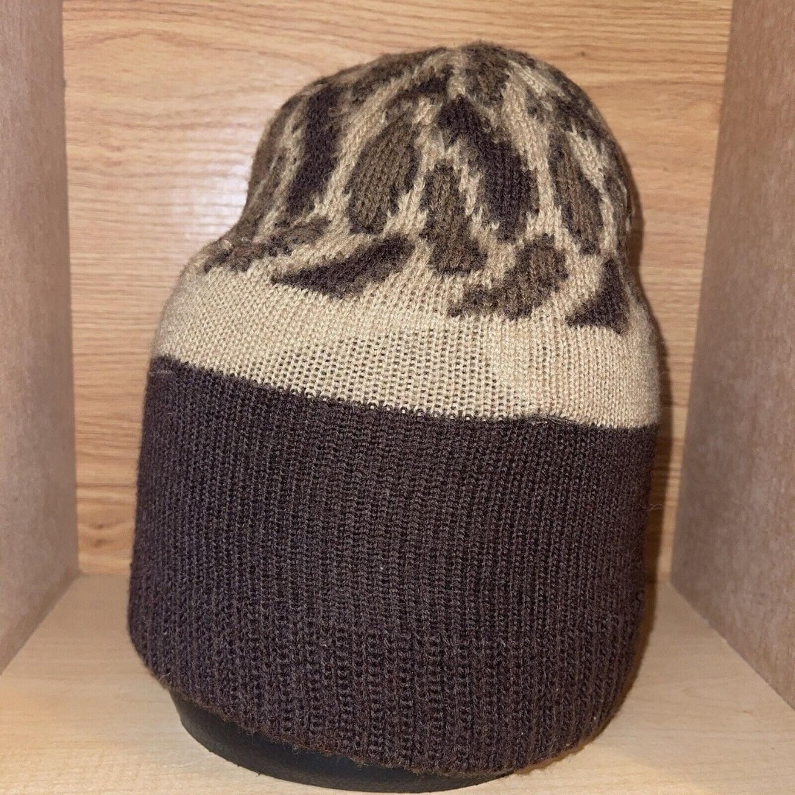 Vintage 1980s Cabela's Men's Goretex Knit Camouflage Winter Beanie Hat Cap S/M